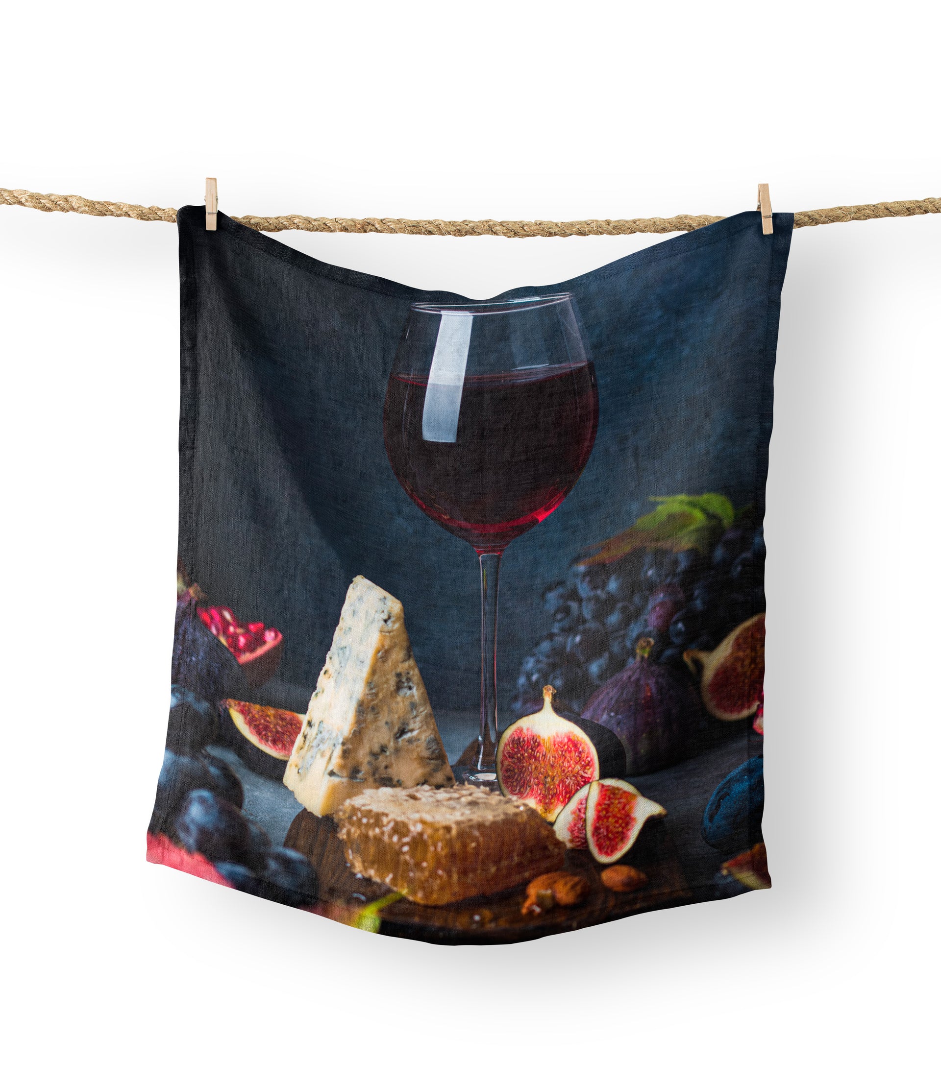 Tea Towels - Cheese, Figs & Red Wine
