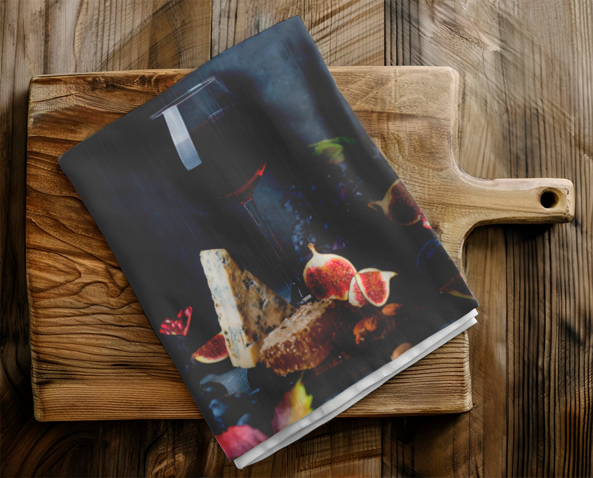 Tea Towels - Cheese, Figs & Red Wine