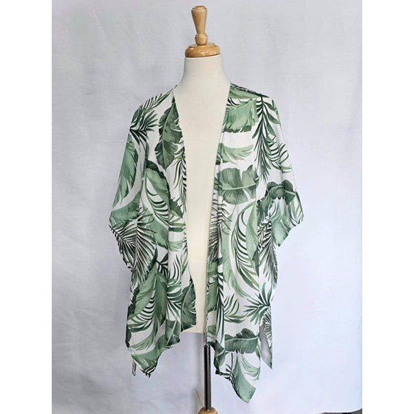 Tropical leaf printed Kaftan - LaPerle