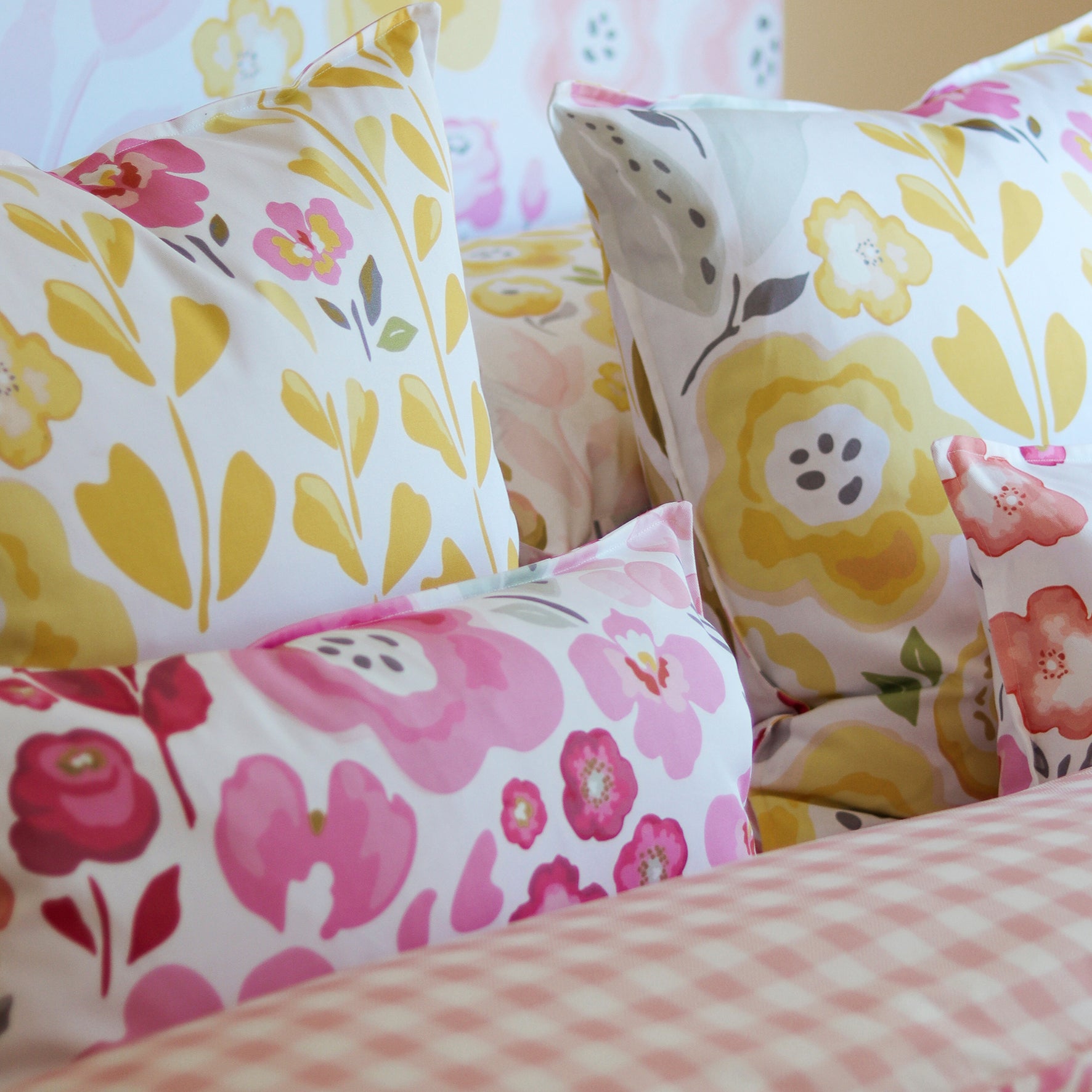 Scatter Cushion  -  Flowers & Butterflies Rectangular