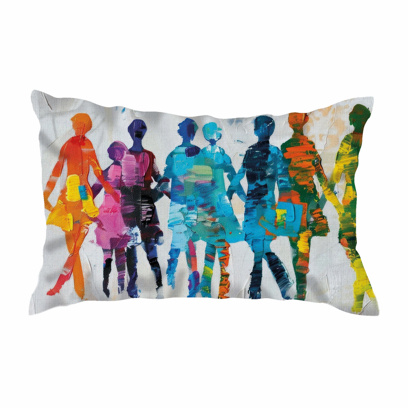 Scatter Cushion  -  People Abstract Painting
