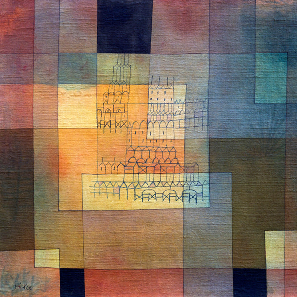 Scatter Cushion - Polyphonic Architecture - Paul Klee (1930)