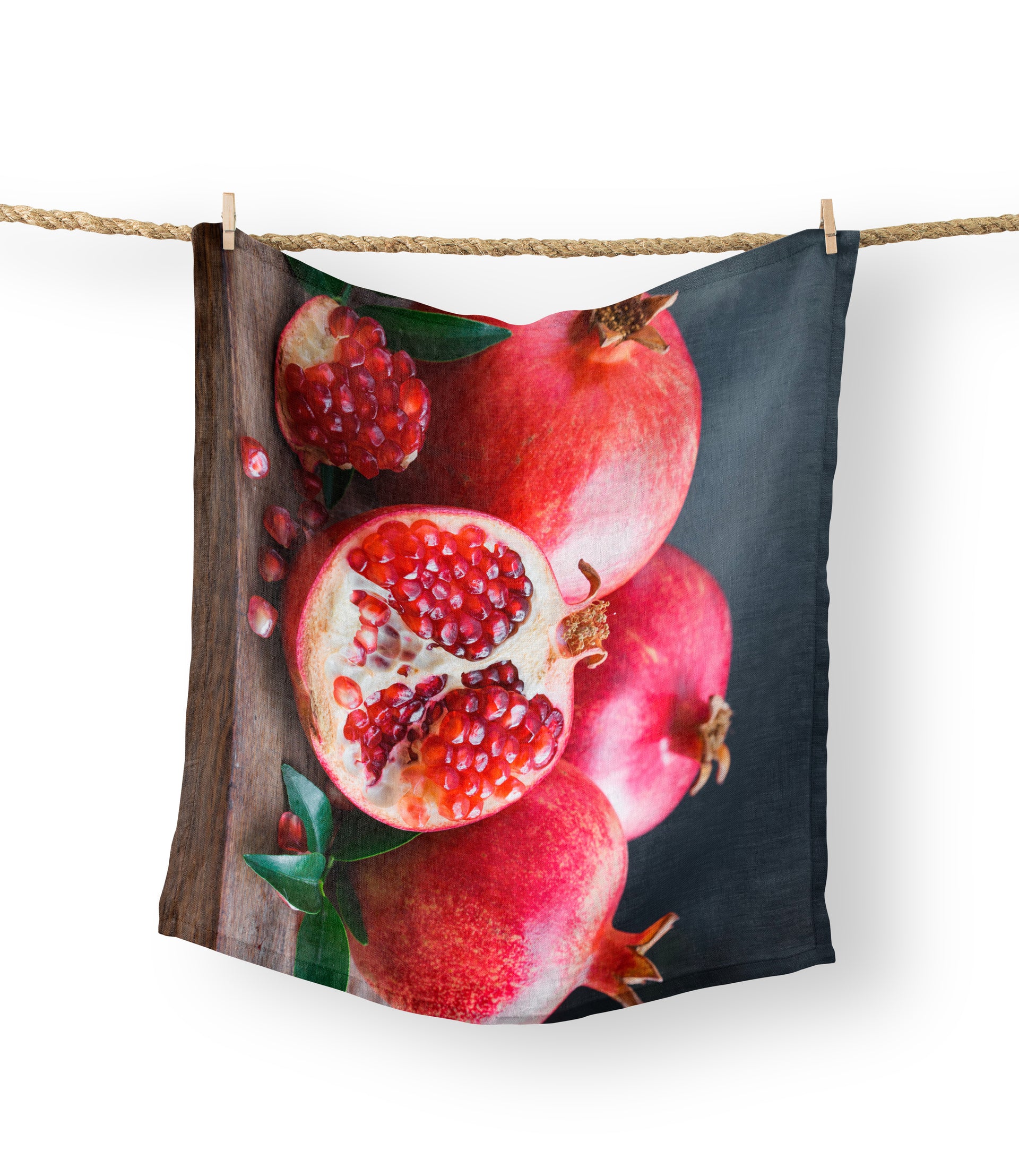 Tea Towels - Pomegranate & Cutting Board