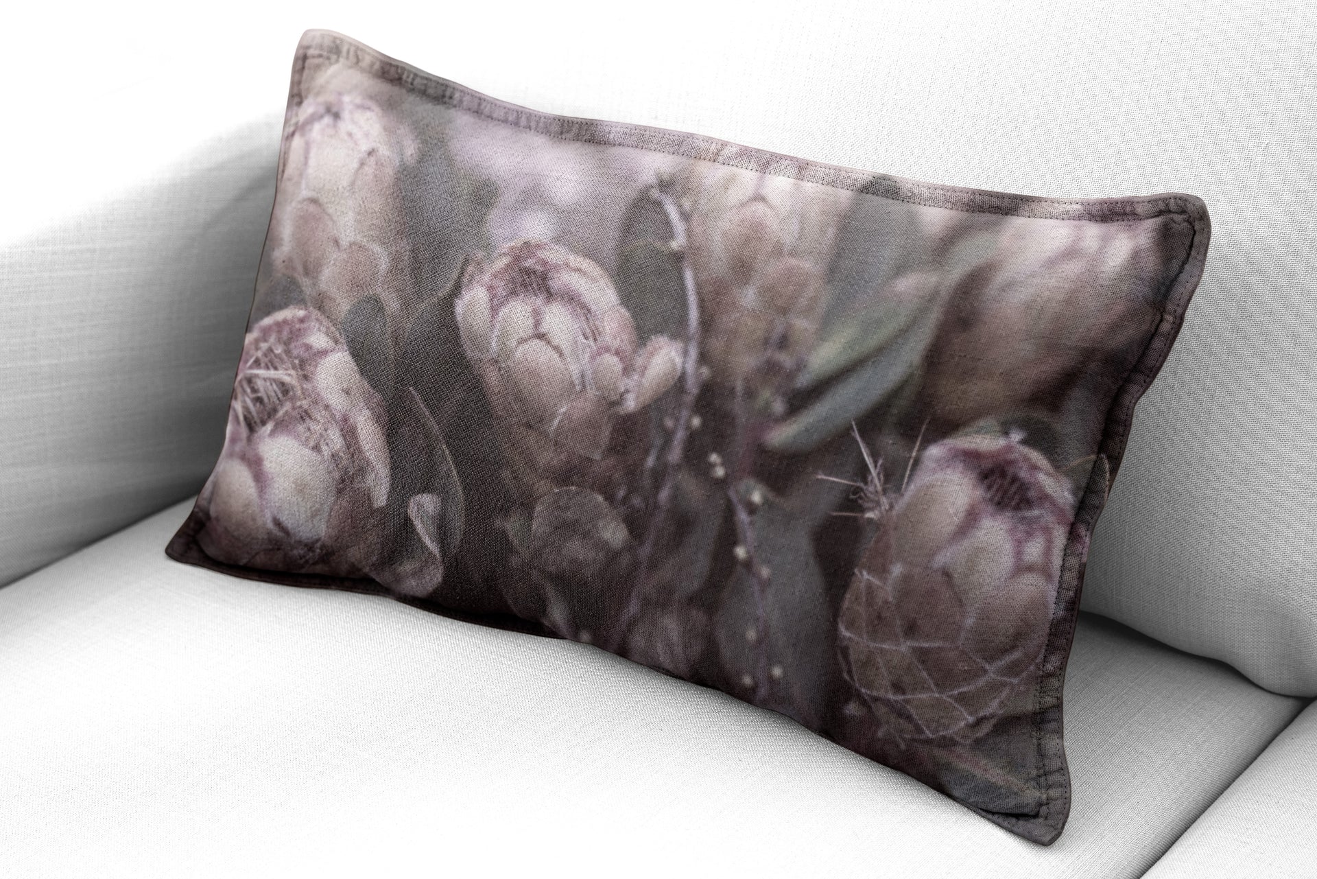 Luxe Rectangular Cushion  - Protea bundle