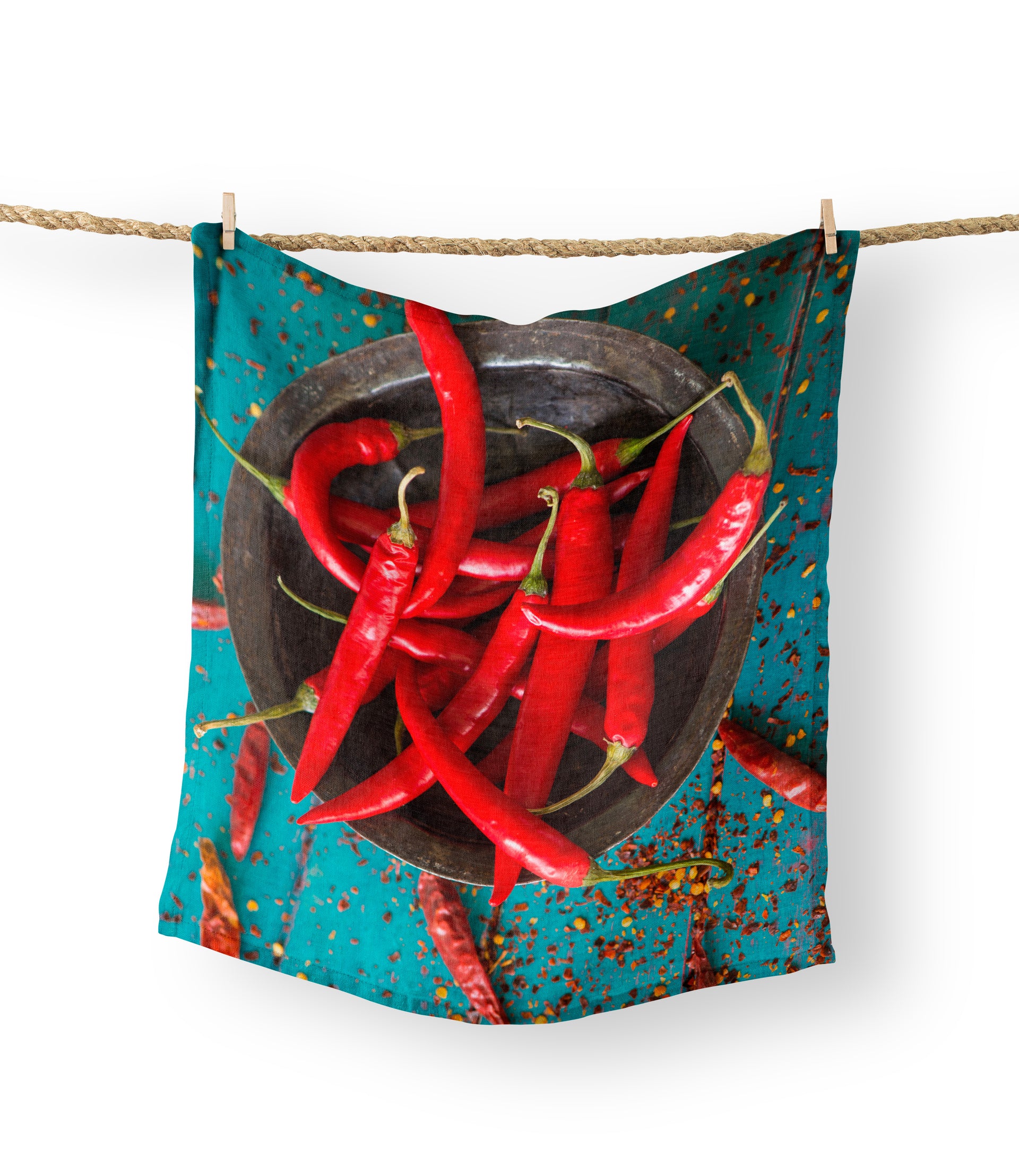 Tea Towels - Red Chillies