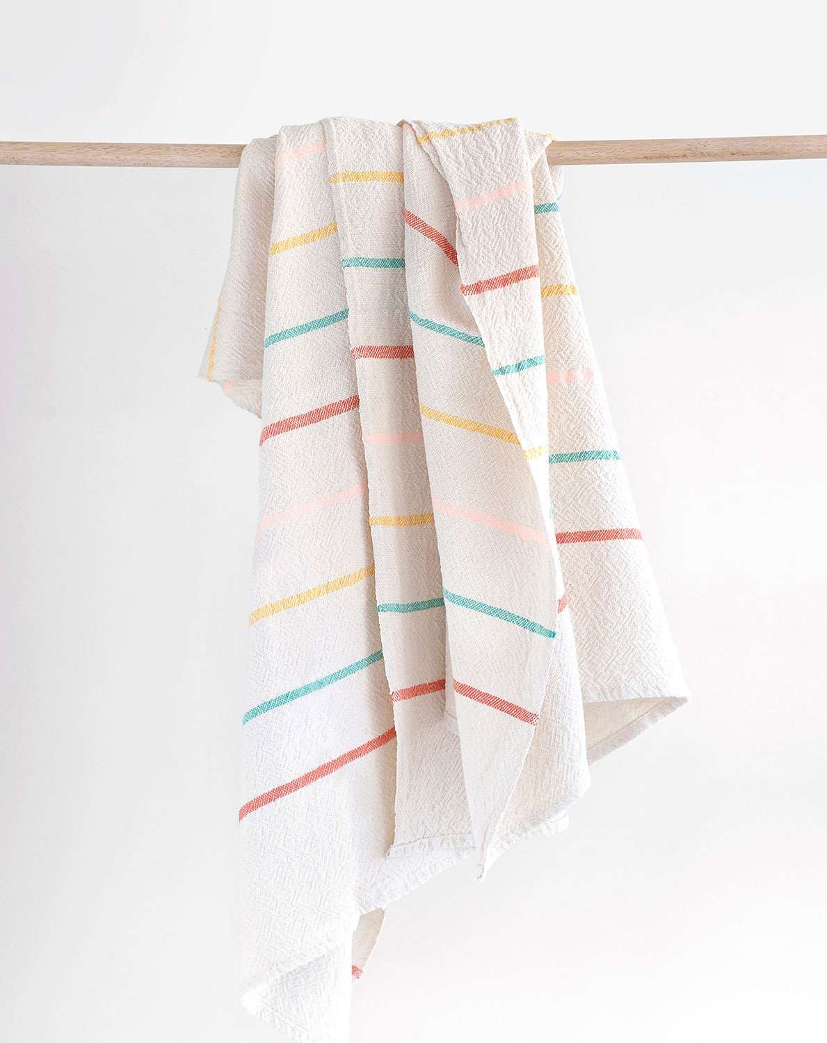 large towel candy stripe print