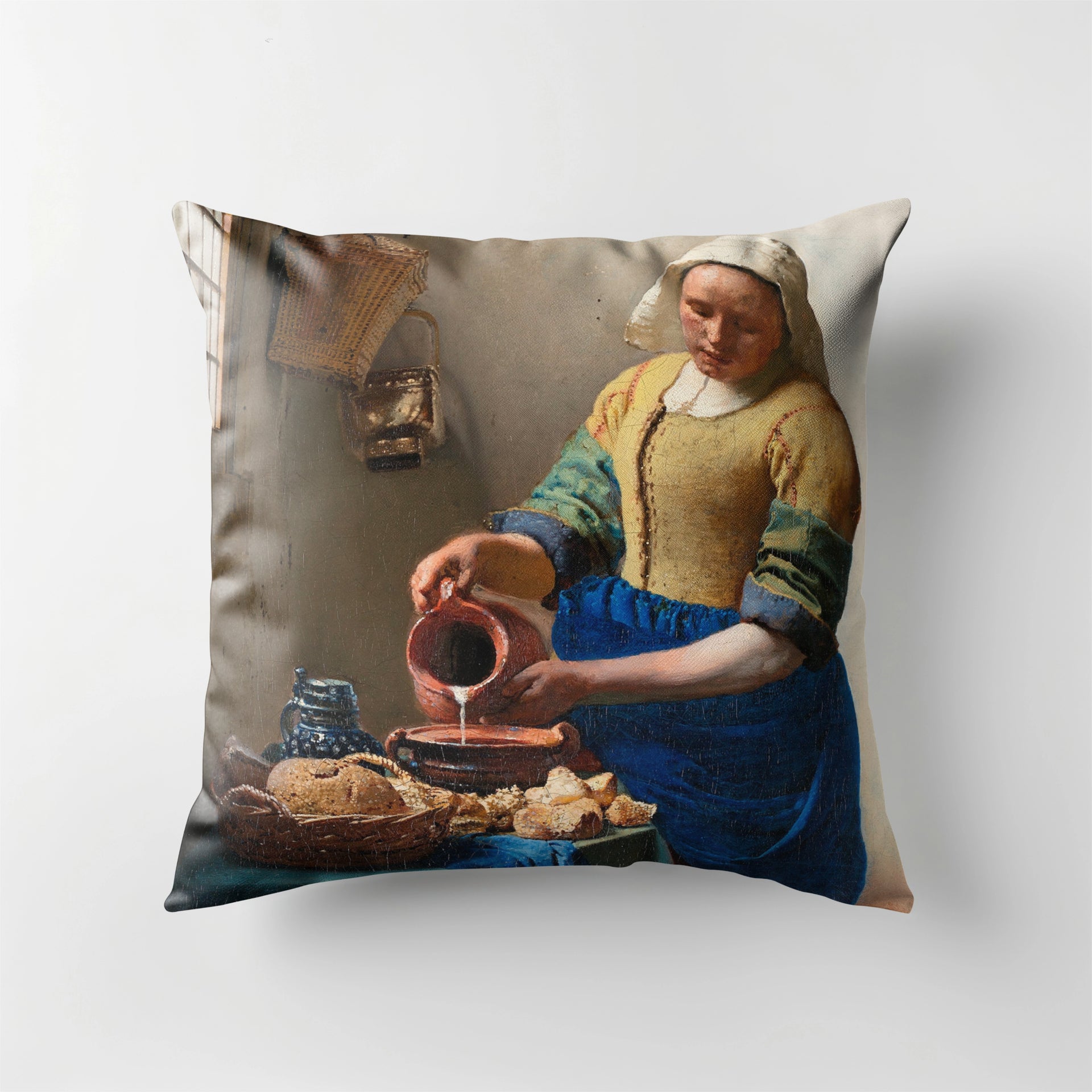 Scatter Cushion - The Milkmaid - Johannes Vermeer 1658