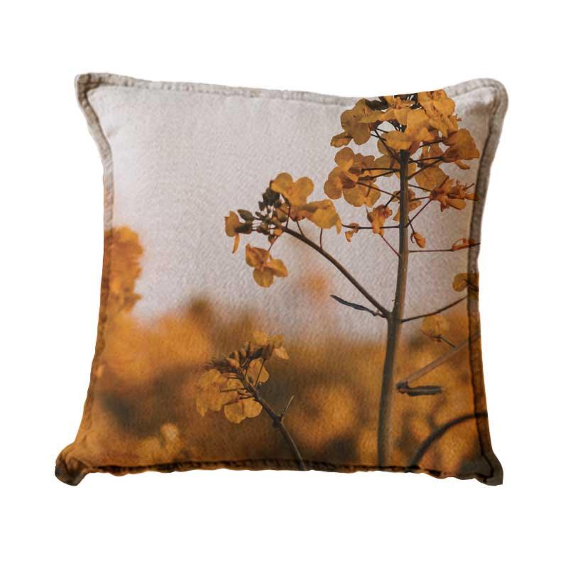 Luxe Scatter Cushion  -  Mustard blossoms - LAPERLE