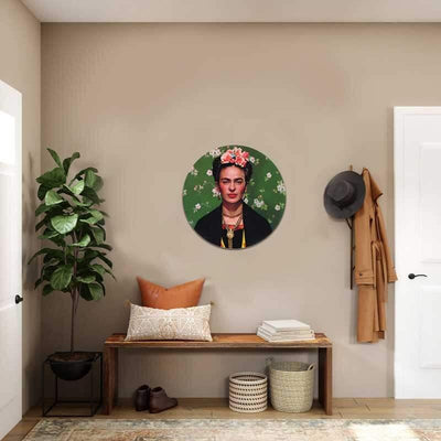 Frida Kahlo circular canvas
