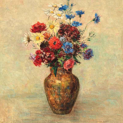 Scatter Cushion  - Flowers in a Vase - Odilon Redon - (1910) - LAPERLE