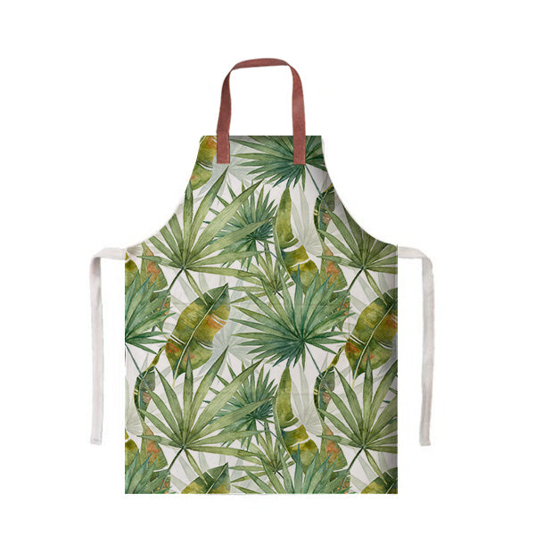 custom apron with palm art