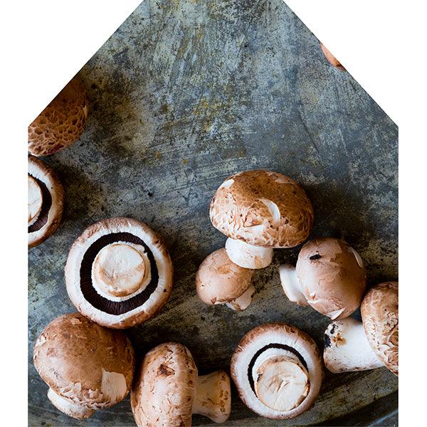 Mushroom apron pattern print