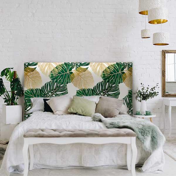 Tropical Palm Leaf Headboard