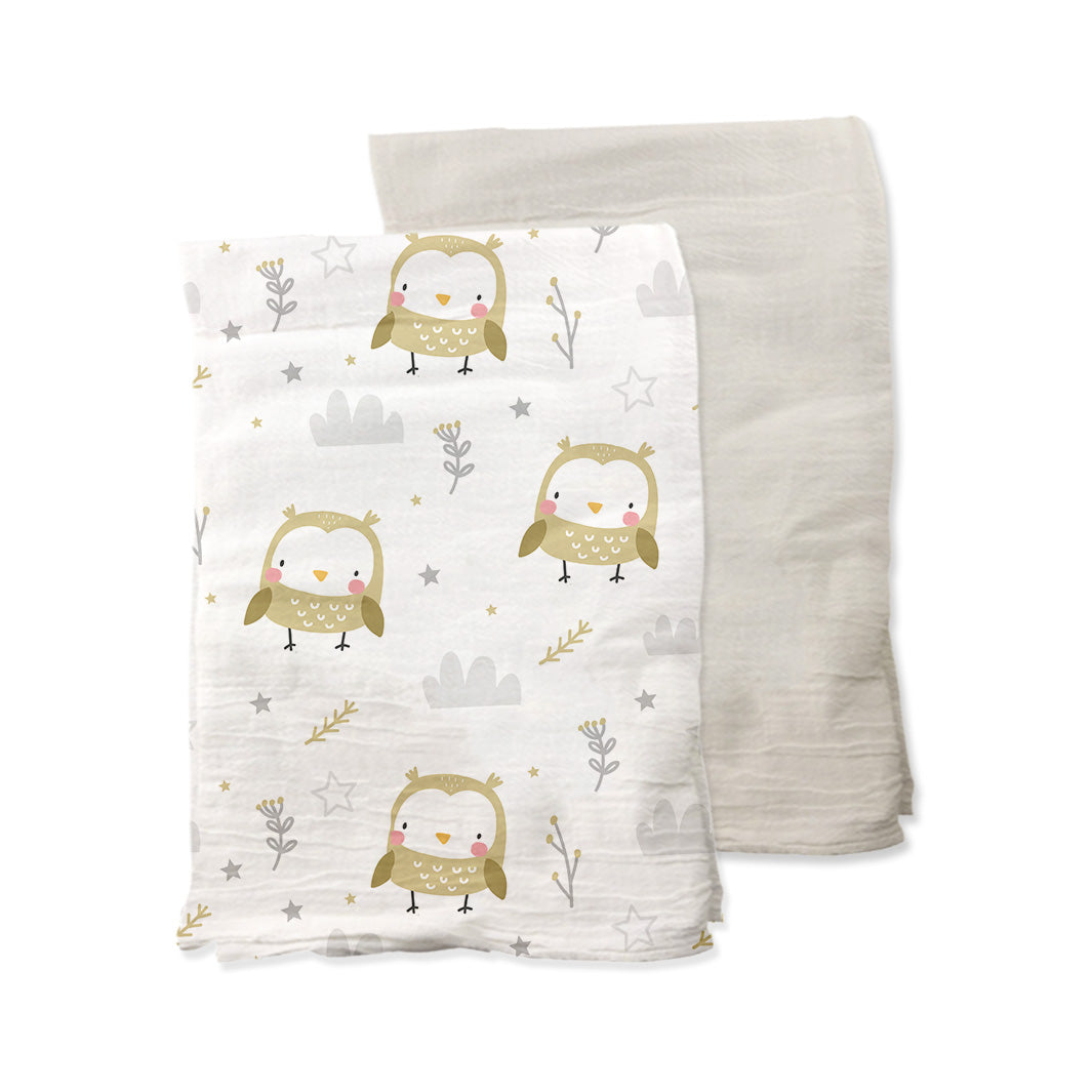 Baby Cuddle Blanket with Owls Design