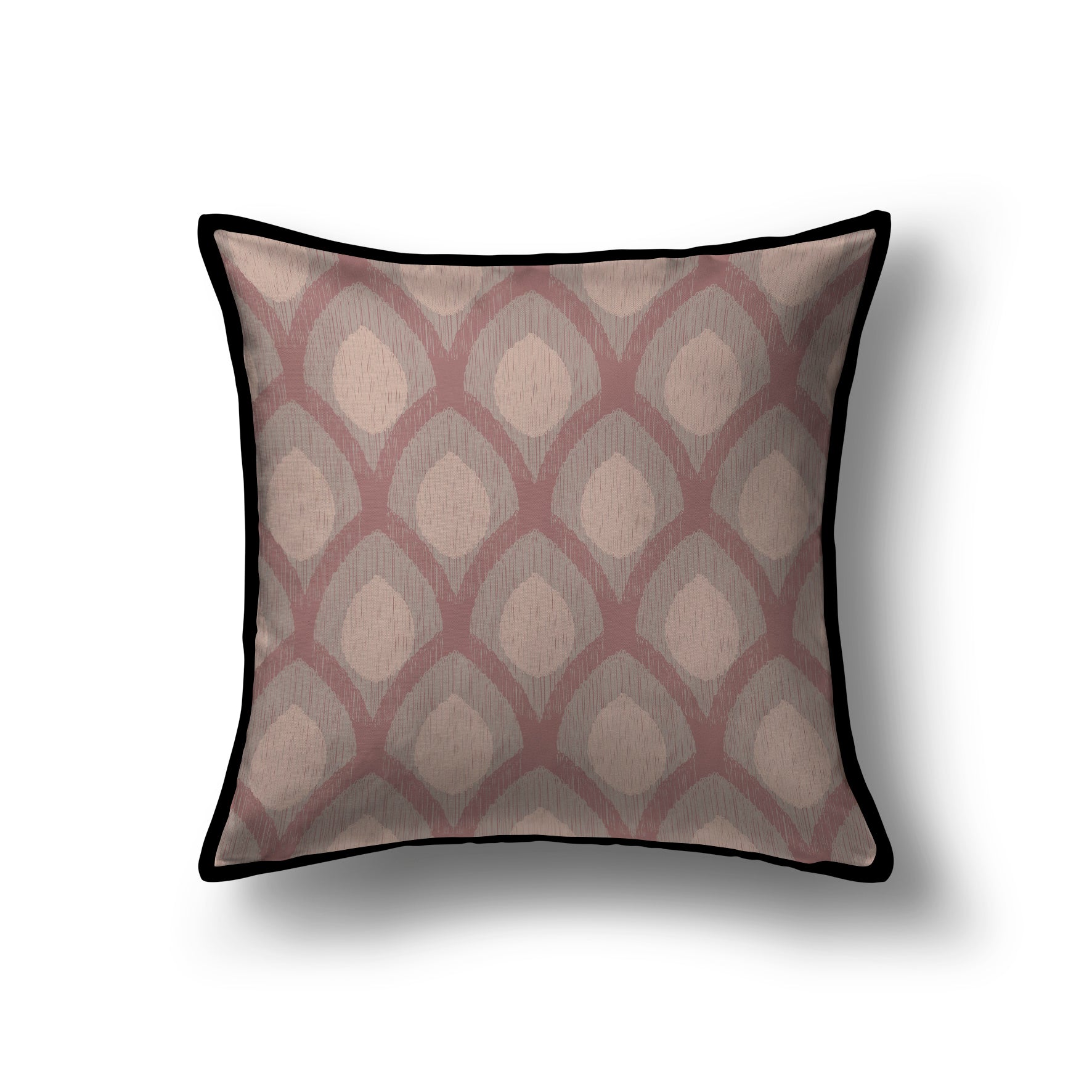 Velvet & Cotton Cushion  - Peacock Feathers (Muted)