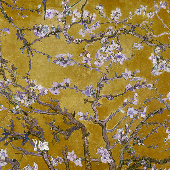 Scatter Cushion  - Almond Blossoms - Vincent Van Gogh - (1888-1890) Yellow