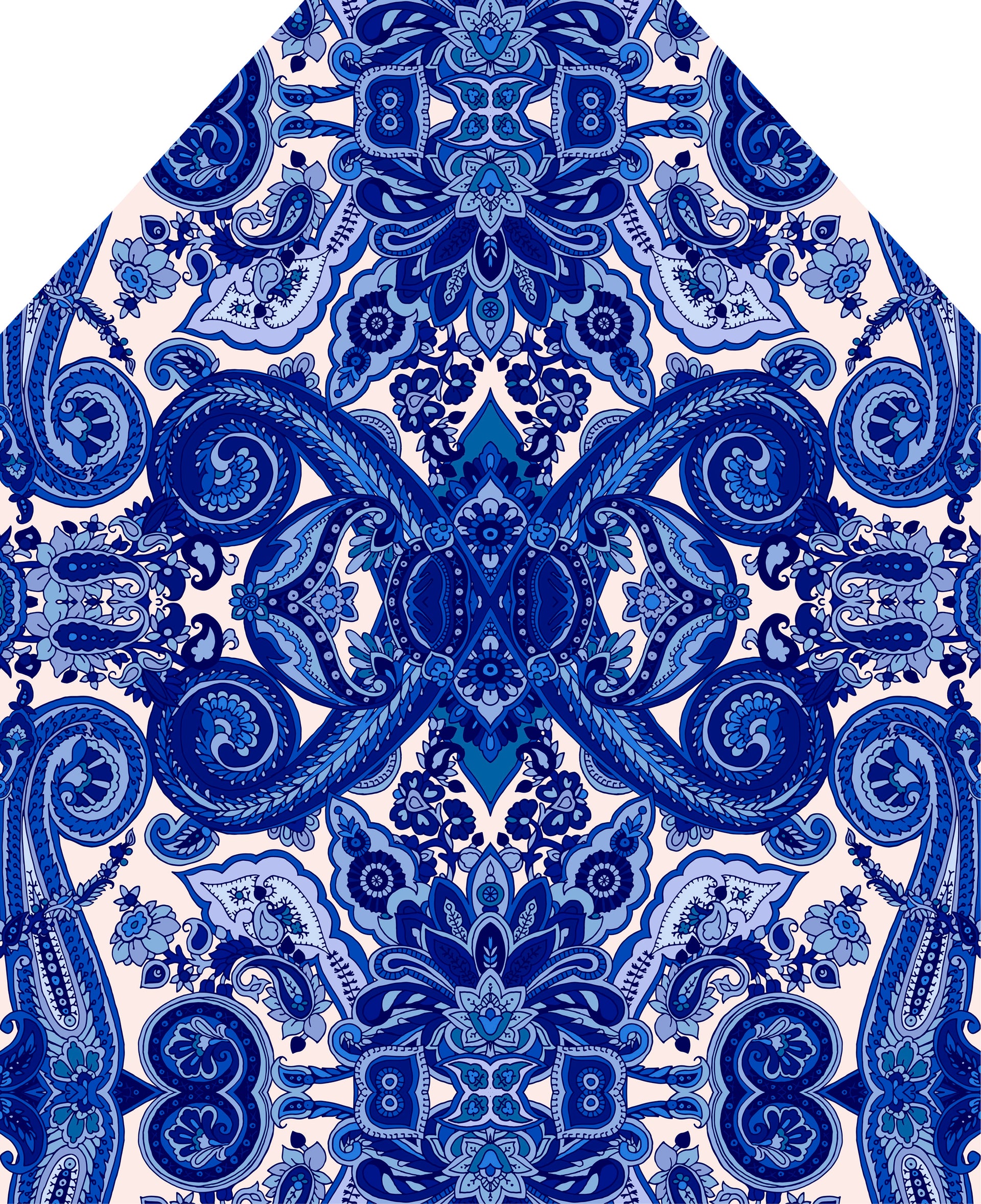 Printed Apron - Delft Blue