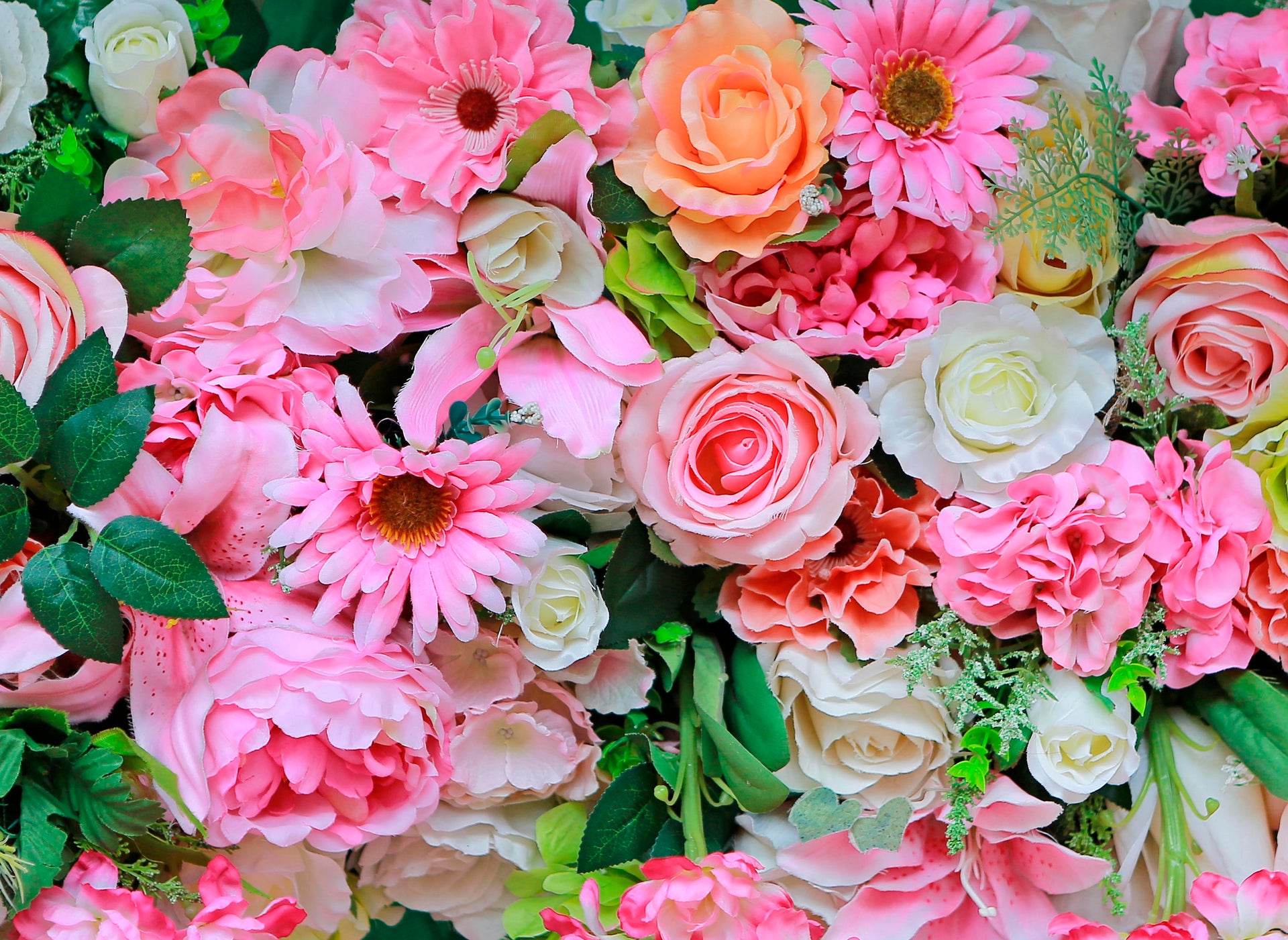 Headboard - Artificial Bouquet Flowers