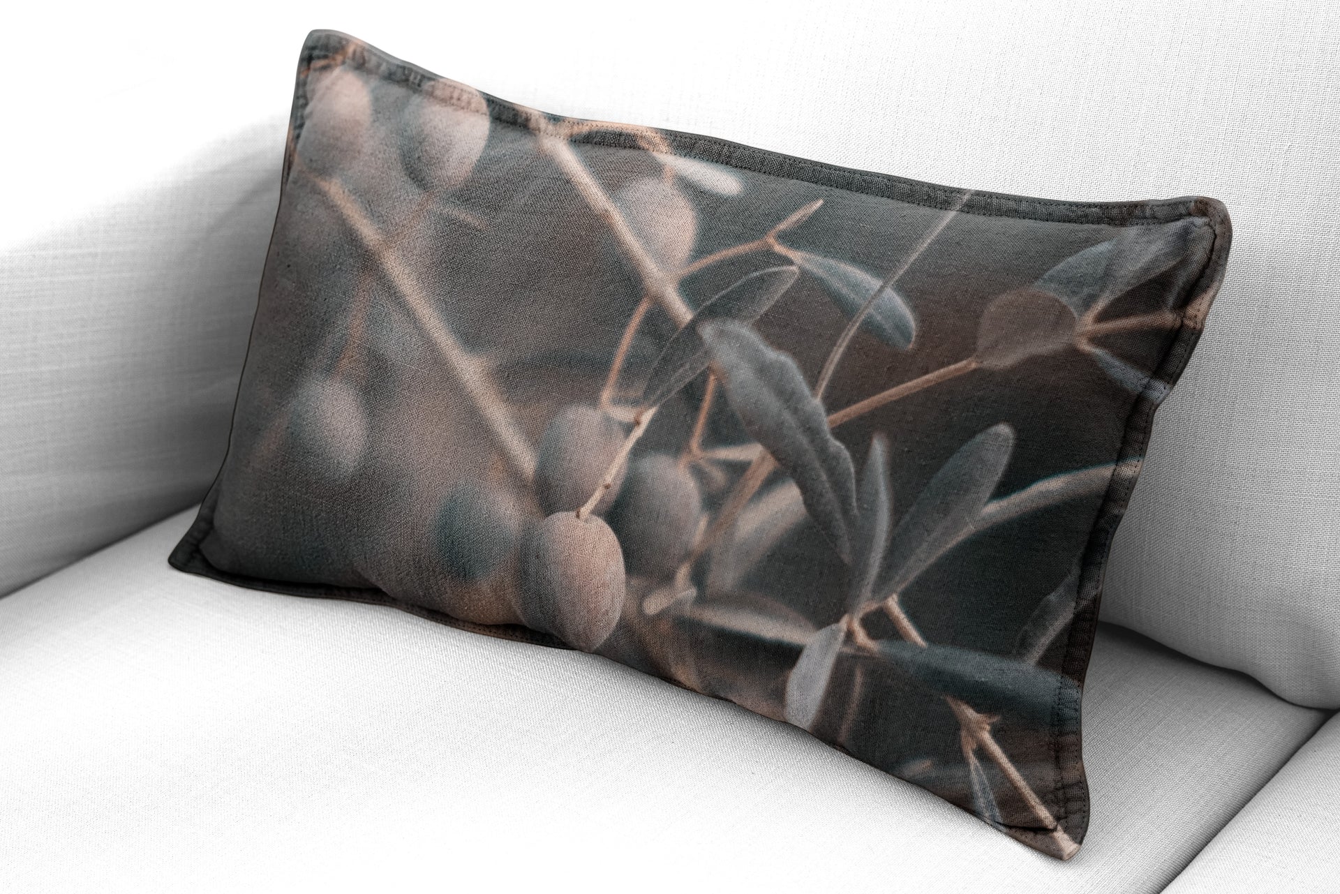 Luxe Rectangular Cushion  - Autumn Olives