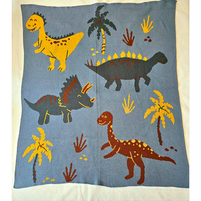 baby blanket with dinosaur prints