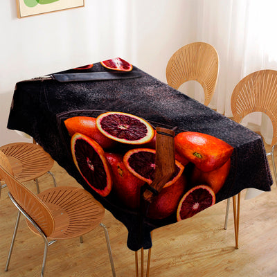 Tablecloth - Bloedlemoen on a Black Slate