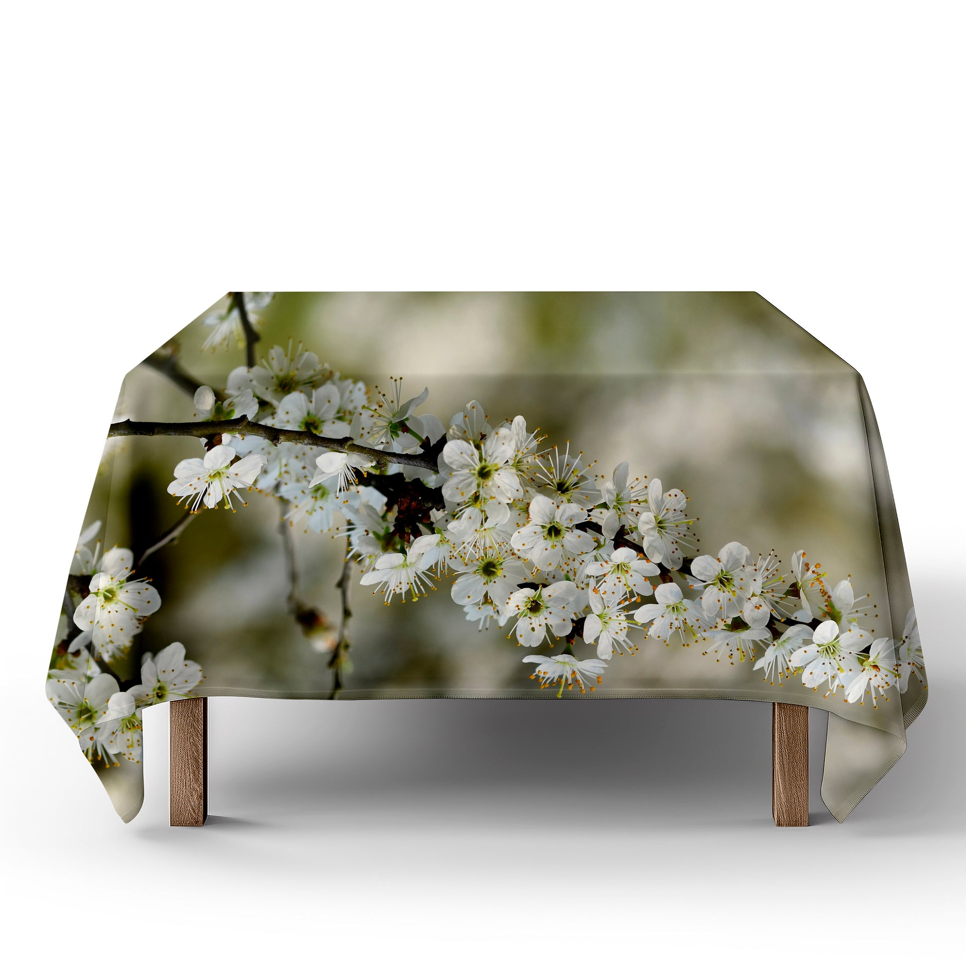 Tablecloth  - White Blossoms