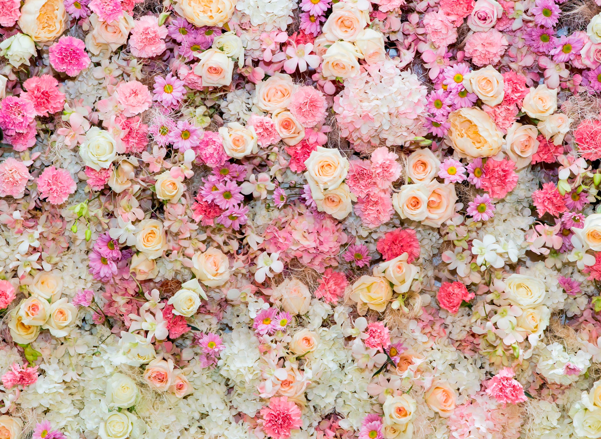Headboard - Bright Flower Bouquet