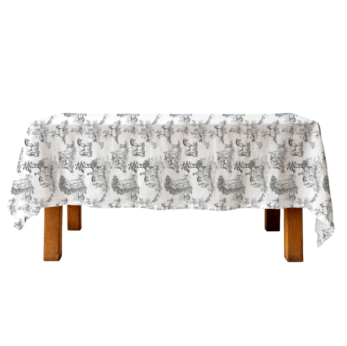 Tablecloth  - Charcoal TOILE DE JOUY