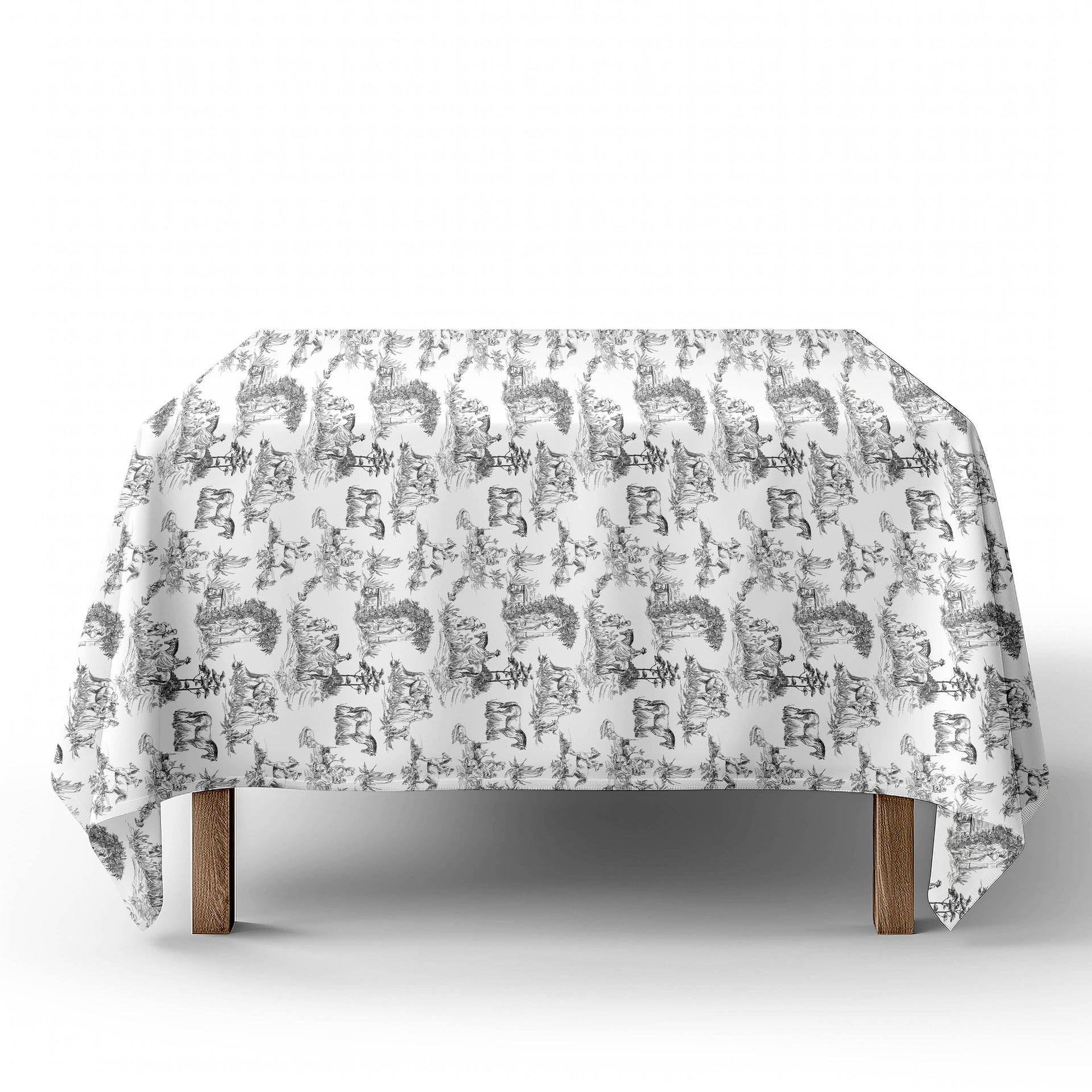 Tablecloth  - Charcoal TOILE DE JOUY
