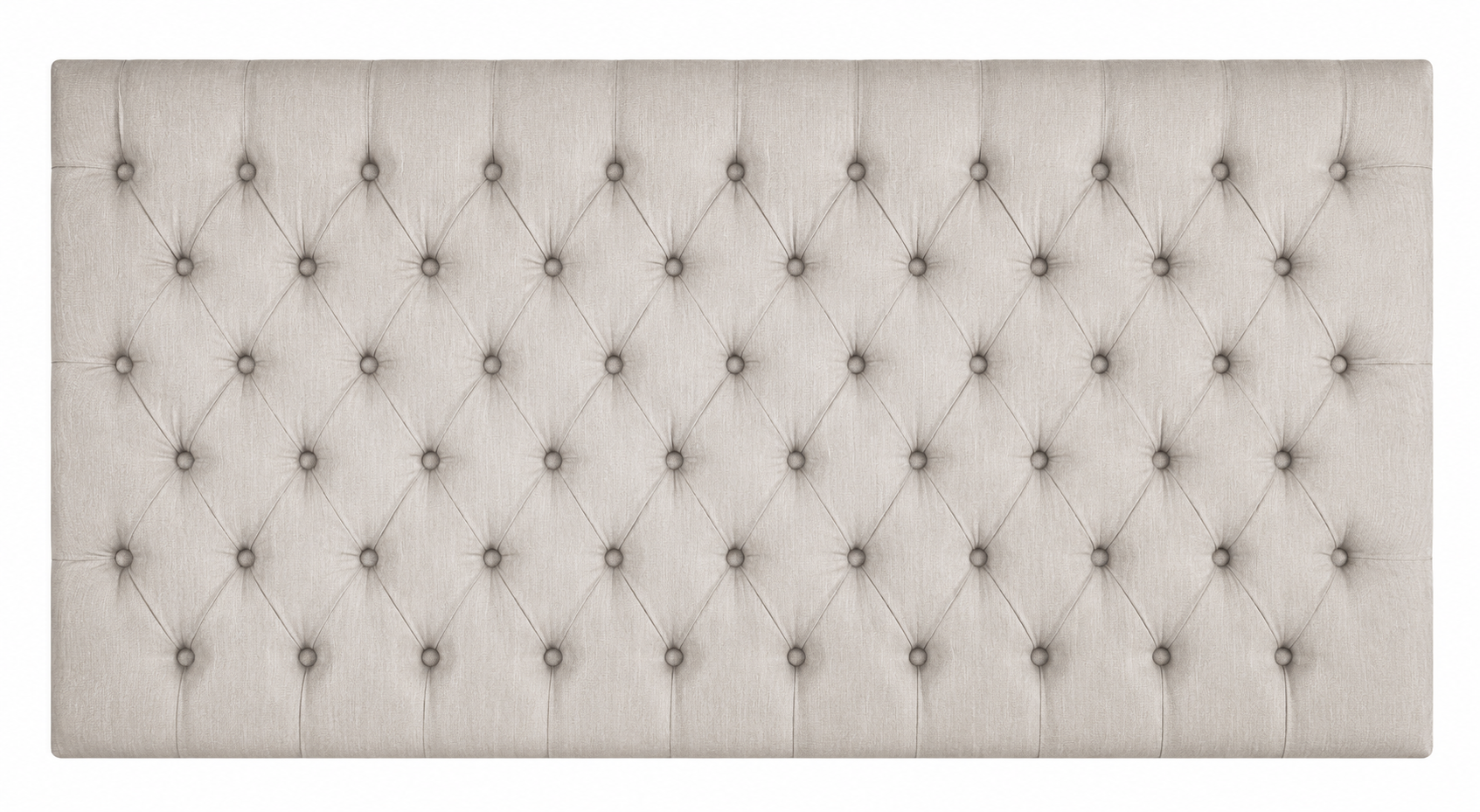 Upholstered Headboard - Tufted Natural Linen