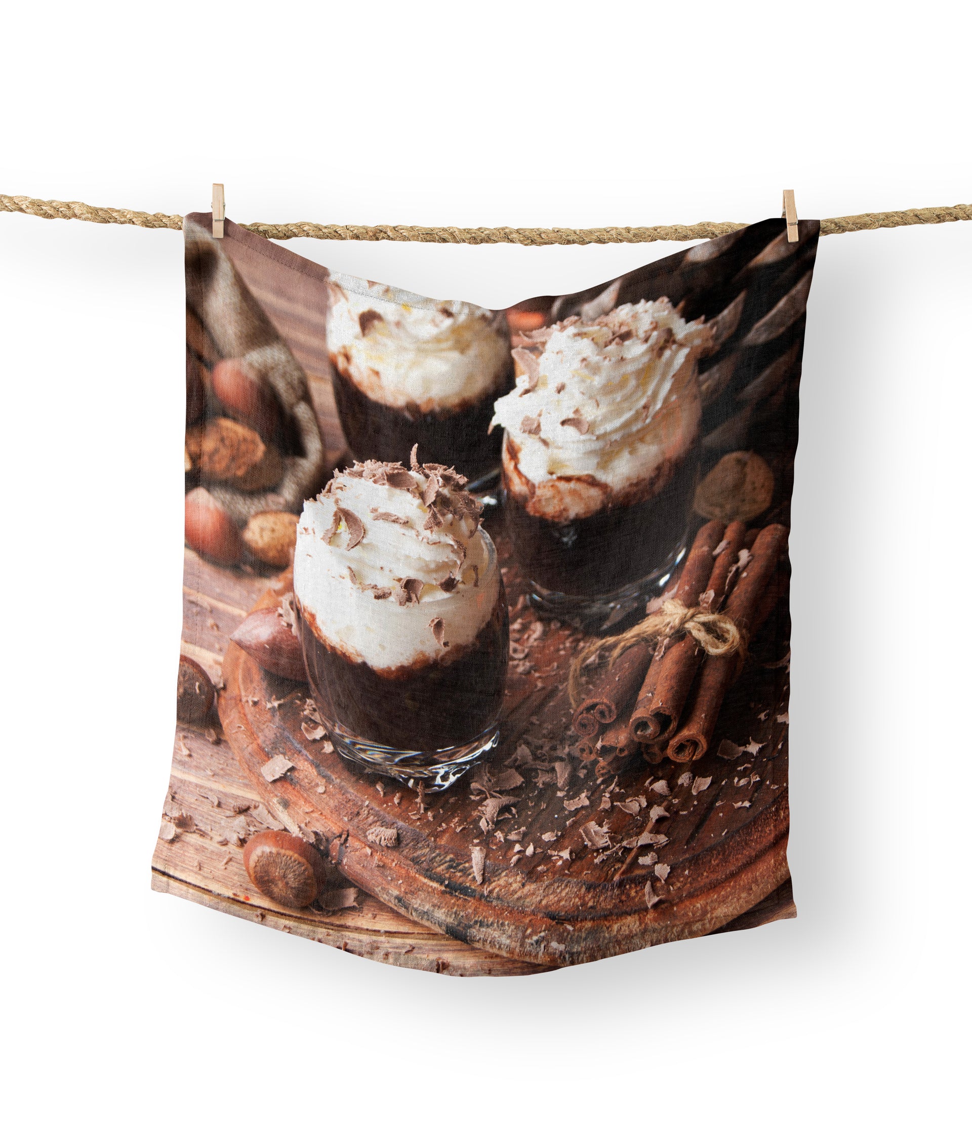 Tea Towels - Coffee & Cinnamon Sticks