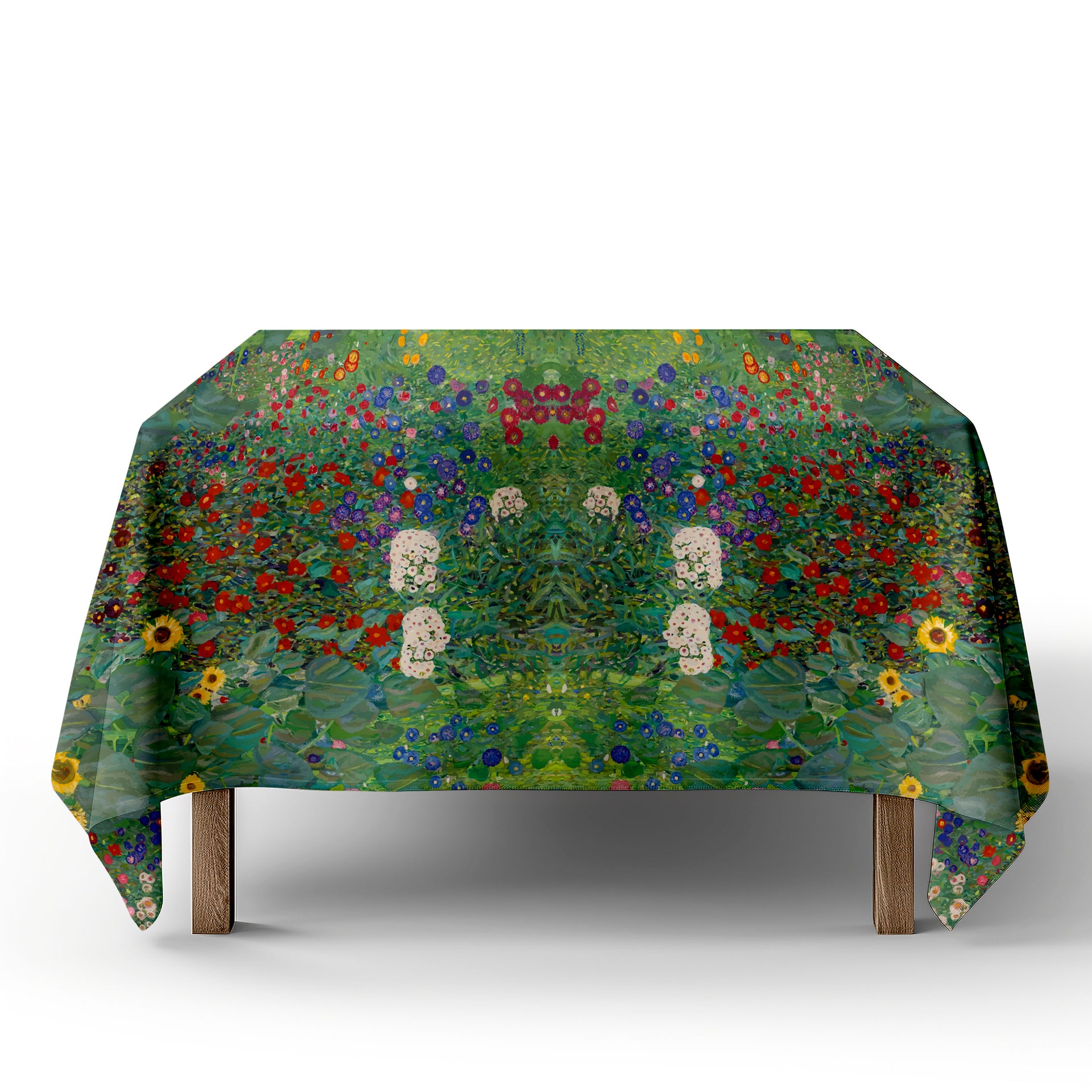 Tablecloth-Gustav Klimt - Farm Garden with Sunflowers (1907)