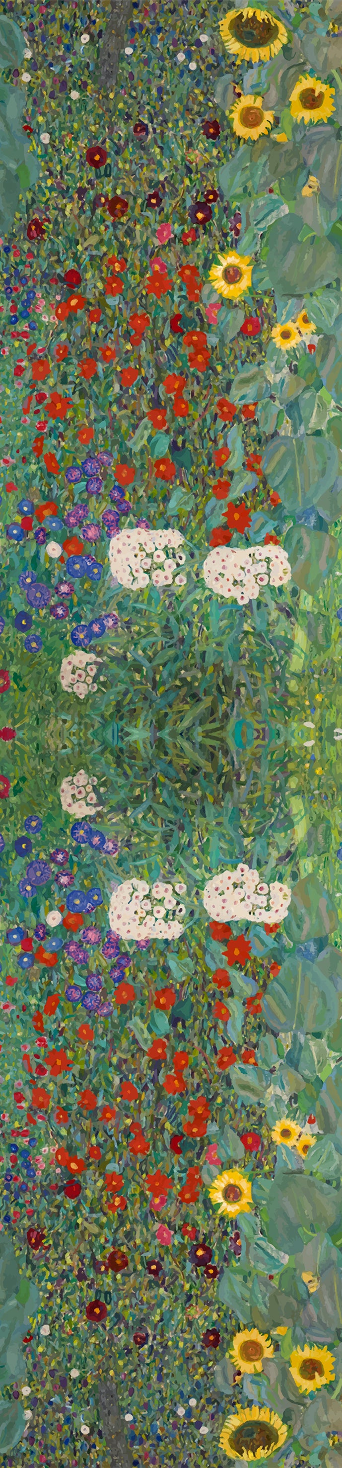 Runner - Gustav Klimt - Farm Garden with Sunflowers