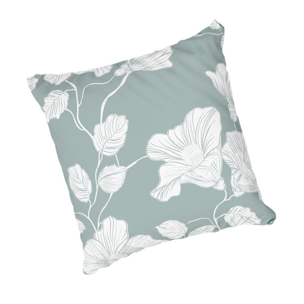 Floral Range Scatter Cushion - Sage & Duck Egg - LaPerle