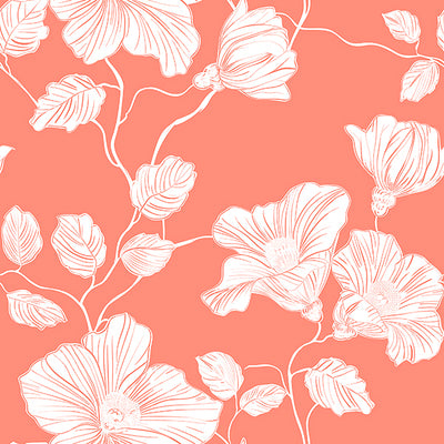 Floral Range Pattern - Coral - LaPerle