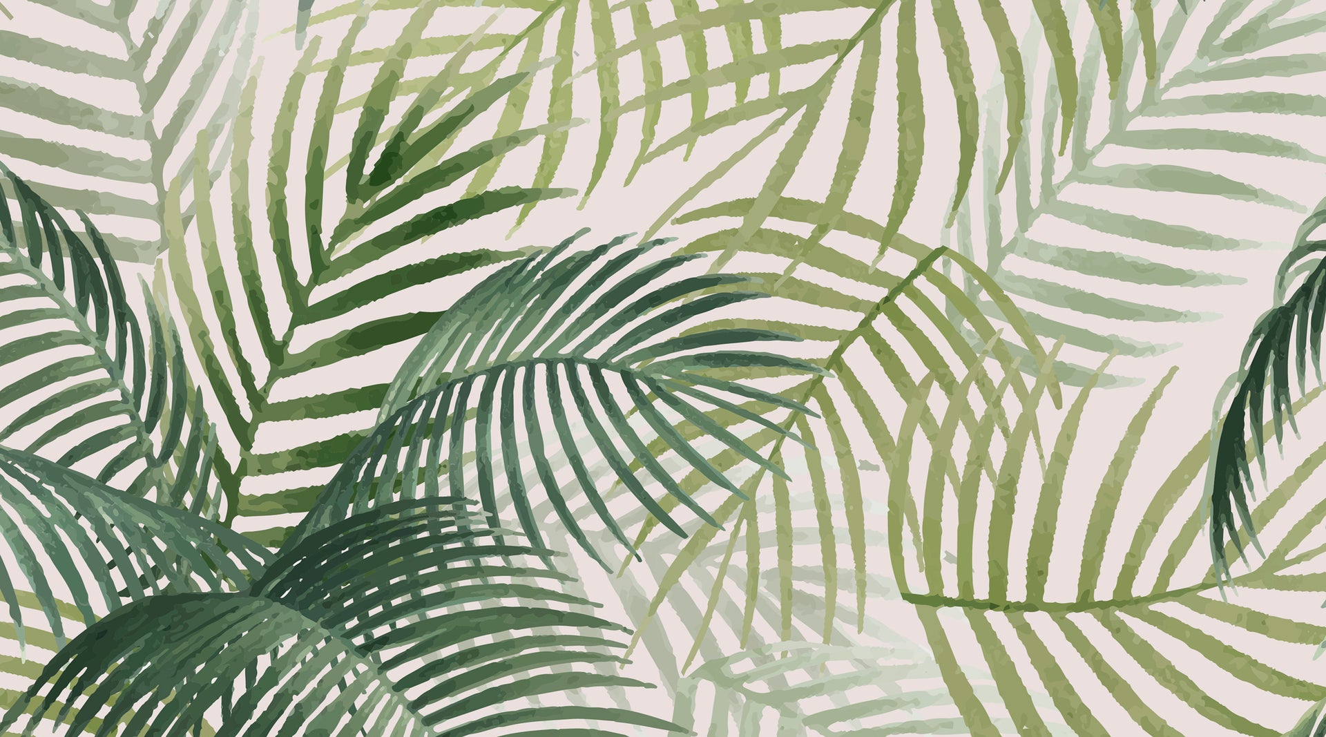 Scatter Cushion  -  Palm Leaves Rectangular