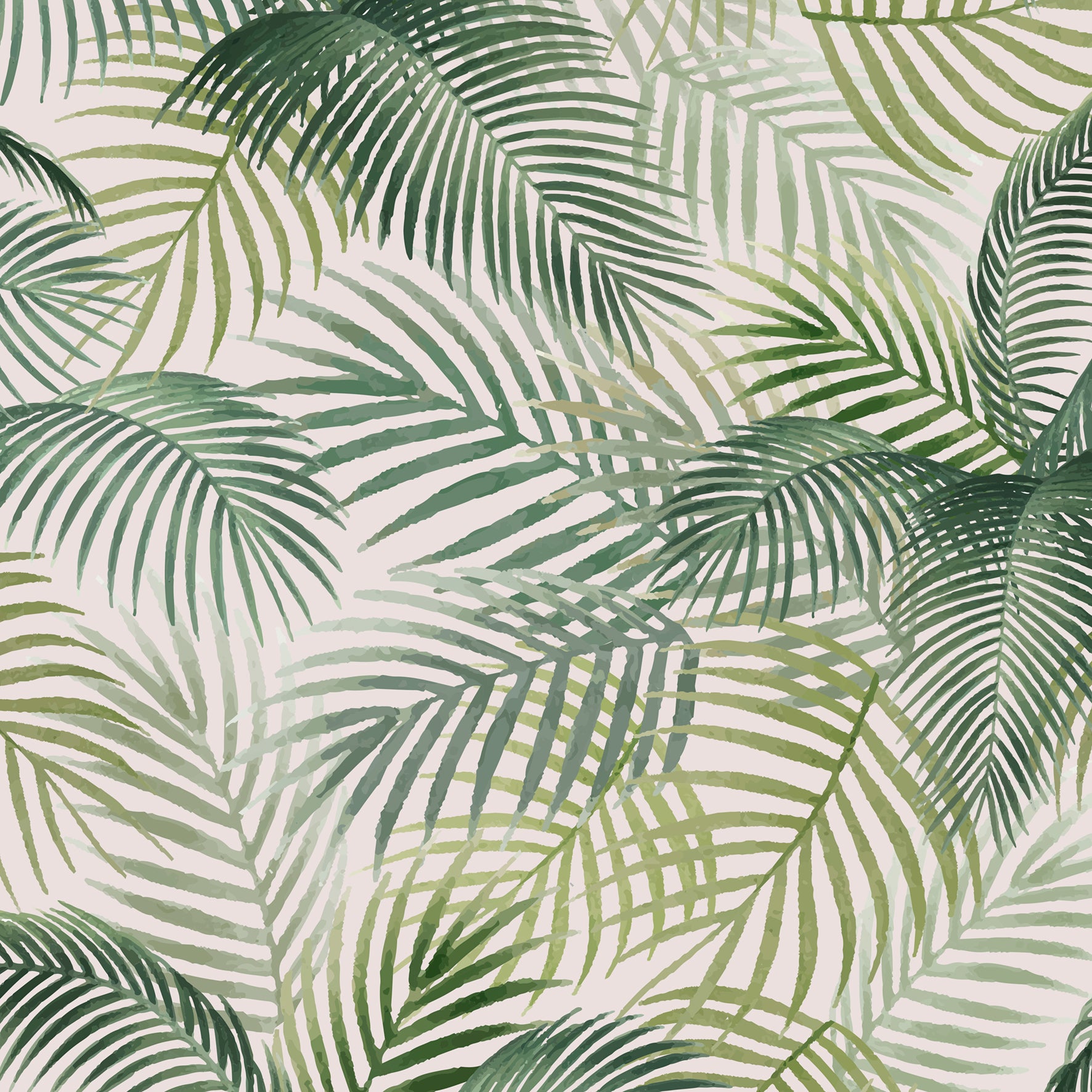 Reversible Duvet Cover Set - Palm Leaves