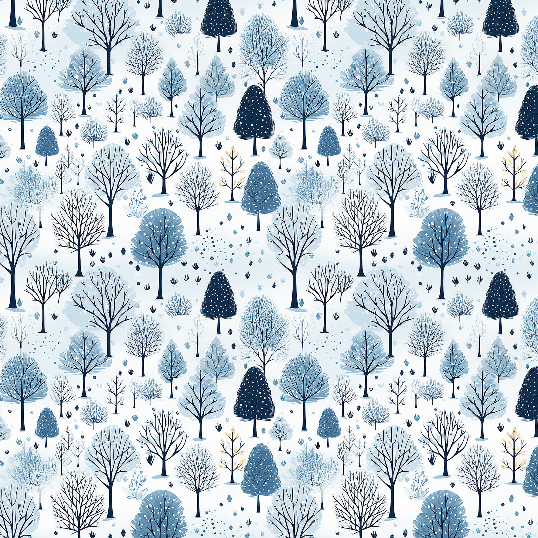 Reversible Duvet Cover Set - Nordic Trees