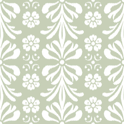 Ikat Range Pattern - Sage - LaPerle