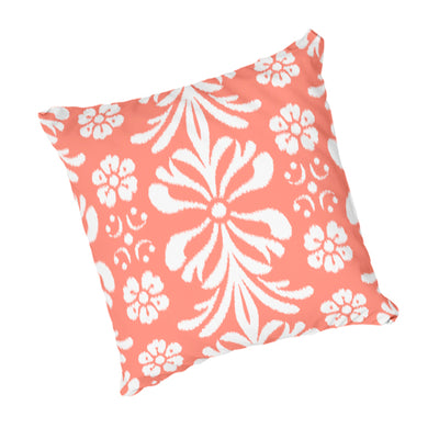 Ikat Range Scatter Cushion - Coral - LaPerle