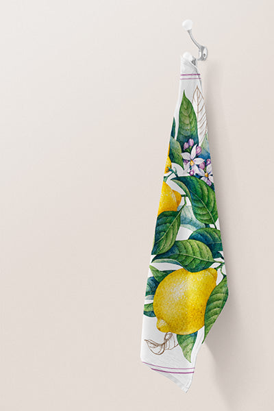 Tea Towels - Lemons Botanical