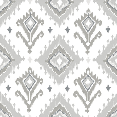 Scatter Cushion  - Textured Cotton & Velvet - Light Grey Batik