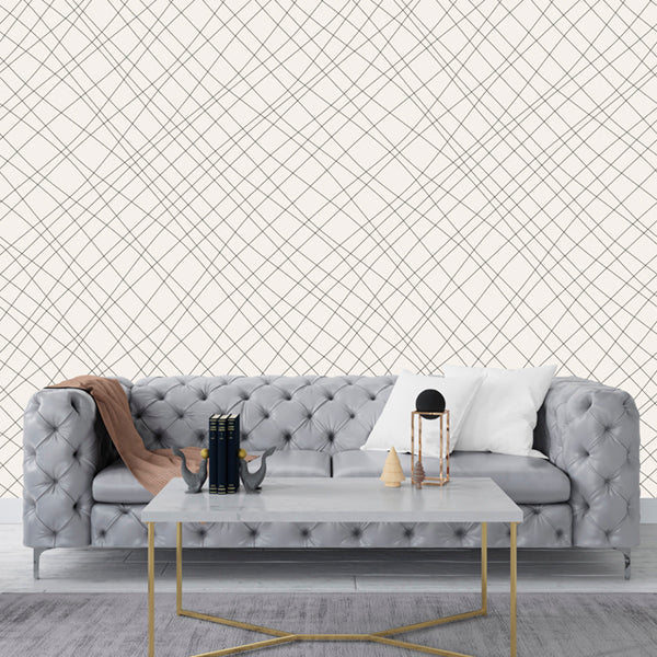Wallpaper -  Modern Abstract Pattern with Light Beige Background