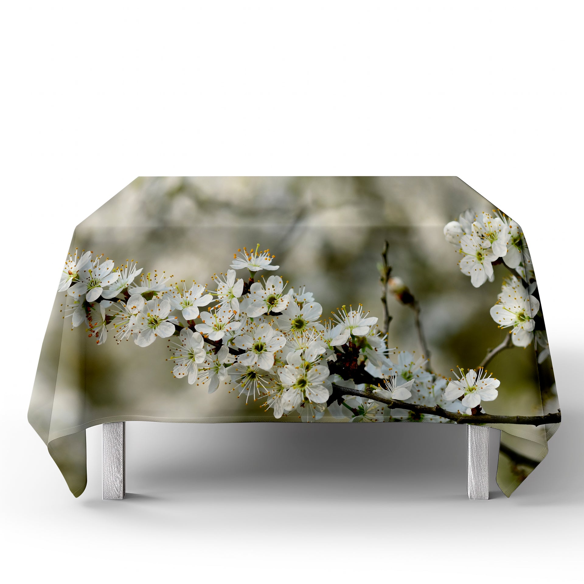 Tablecloth  - White Blossoms