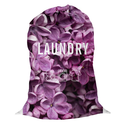 Laundry Bag -  Purple Flowers