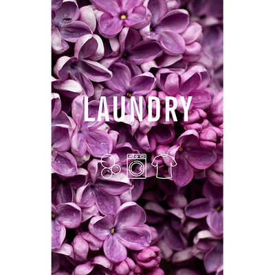 Laundry Bag -  Purple Flowers