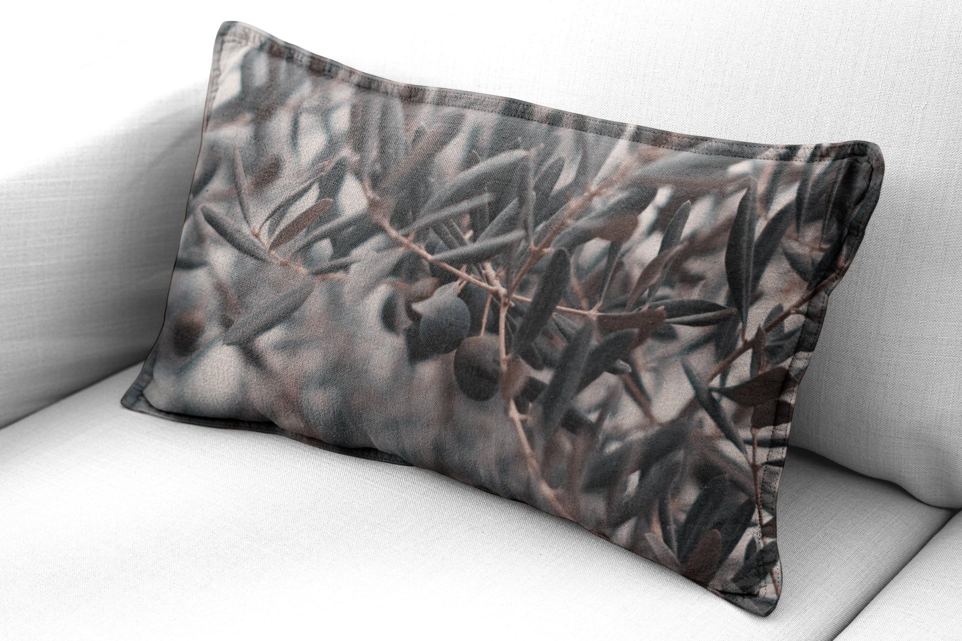 Luxe Rectangular Cushion  - Seasonal Olives