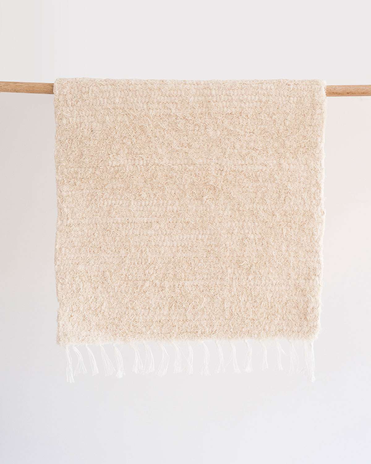 Handwoven Thick Weave Bath Mat - Natural, 100% Cotton, 50x90 cm