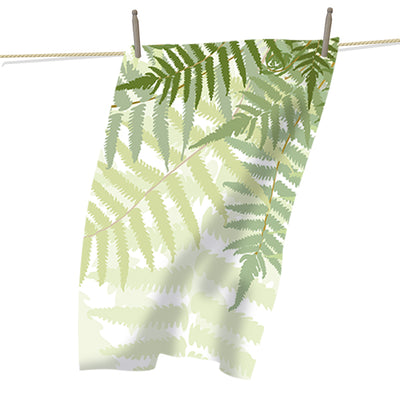 Tea Towels - Tropical Fern Leaves