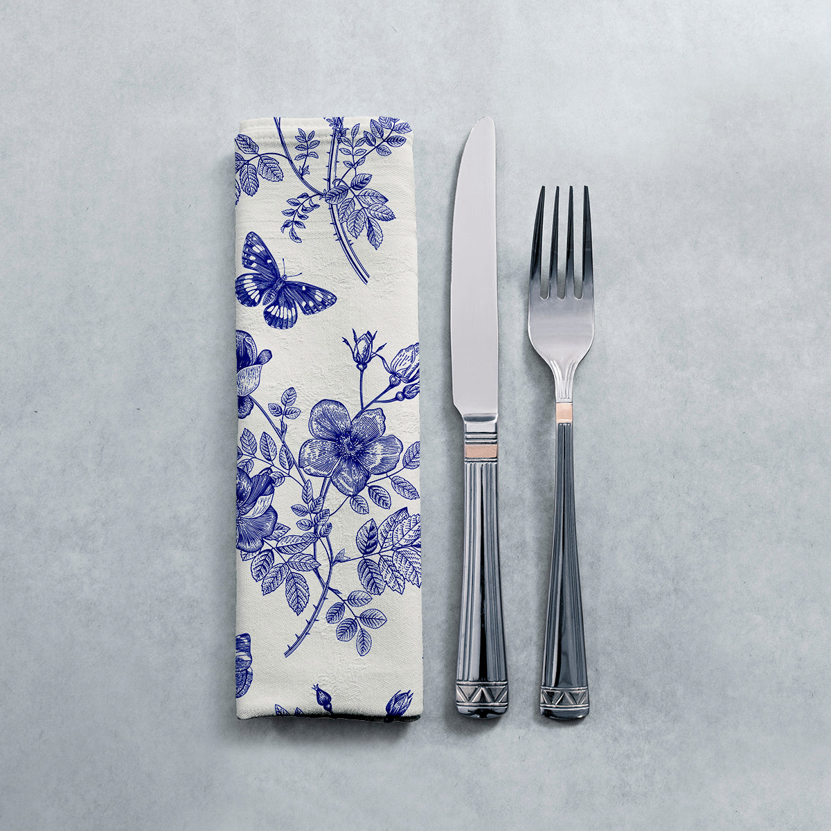 Napkin Set  - Vintage Floral illustration